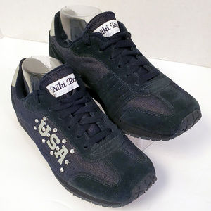 Bakers Niki Roxx USA Gem Studded Blue Sneakers